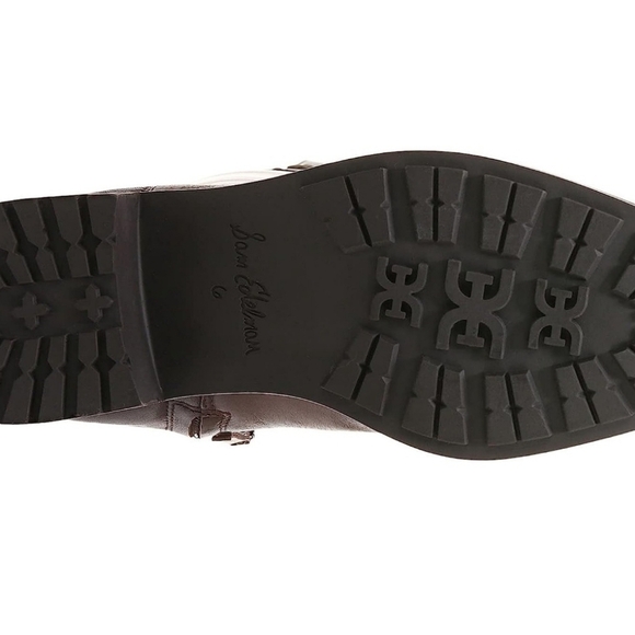 Sam Edelman Drina Brown Leather Knee High Rounded Toe  Riding Boots Sz 5  New - Picture 4 of 9